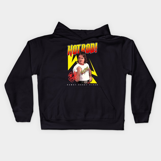 Hot Rod Rowdy Kids Hoodie by lockdownmnl09